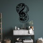 Wallity Musical 4 Escultura de pared de metal negra